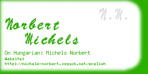 norbert michels business card